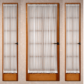 French Voile Sidelight and Door Panels