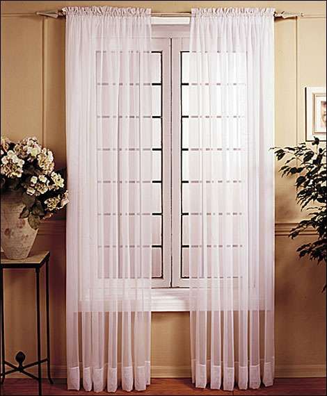 Voile Sheer Curtains and Door Panels