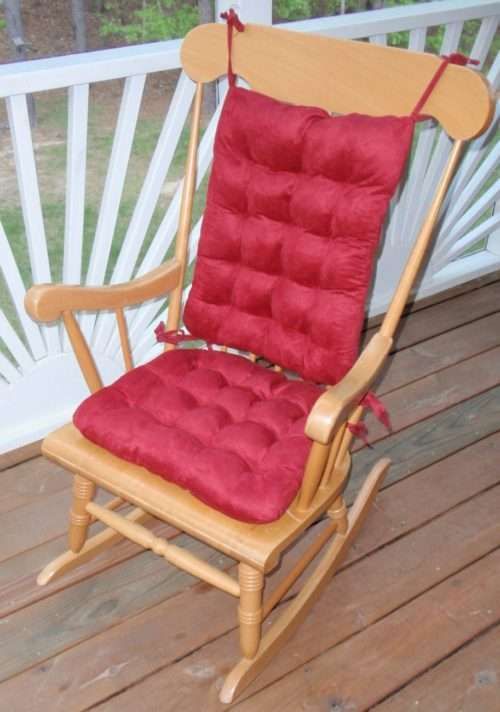 Zuma Microsuede Rocking Chair Cushions (2 colors)